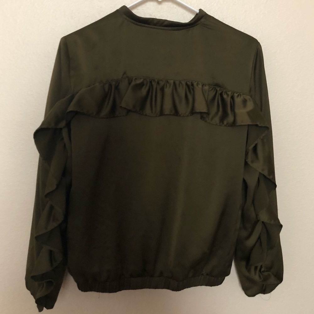Zara Ruffled Bomber - Picture 2 of 3